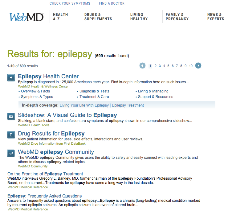 epilepsy dad webmd research