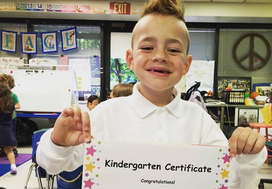 epilepsy dad graduation kindergarten